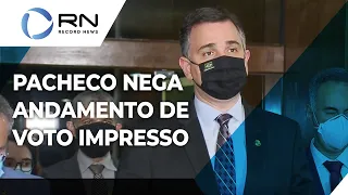 Discussão sobre voto impresso é assunto resolvido, diz Pacheco