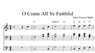 O Come All Ye Faithful: CHRISTMAS SHEET MUSIC Piano Organ & Keyboard Book 1