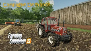 Making small straw bales with Renault Tractor, Plowing│Campaign Of France│fs 19│Timelapse#01