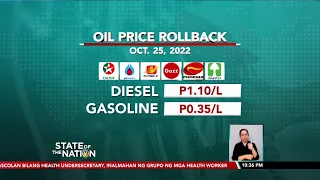 Oil price rollback | SONA