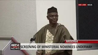 Former Governor Nasir El-Rufai At the Screening Exercise of Ministerial Nominees