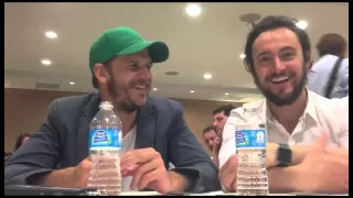 Gustaf Skarsgard and George Blagden 'Vikings' Interview