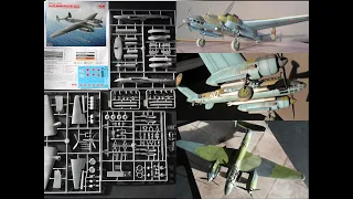 Tu-2T 1/72 ICM unboxing and build.