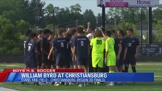 Christiansburg wins the Region 3D boys soccer title