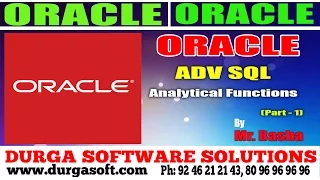 Oracle Tutorial || Oracle|Adv Sql | Analytical Functions Part-1 by basha