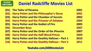 Daniel Radcliffe Movies List