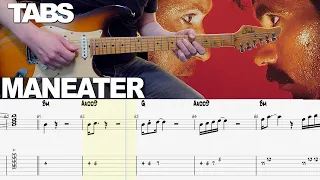 Daryl Hall & John Oates - Maneater | Guitar cover WITH TABS | + SAX SOLO/OUTRO SOLO