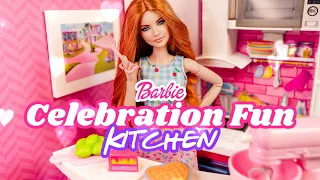 Setting Up A Doll Room Using The Barbie Celebration Fun Kitchen Play Set