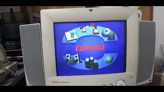 Computador Compaq presario 4172 antigo Windows 95 instalando programa por Disquete