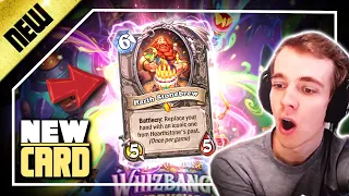 Playing the NEW CARD and maybe not missing lethal! - Hearthstone Thijs