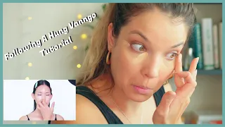 FOLLOWING A HUNG VANNGO MAKEUP TUTORIAL | cool toned 90s supermodel makeup