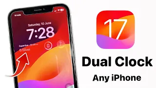 How to Enable Dual Clocks on Any iPhone Lock Screen iOS 17 - IOS 17 Dual Clock Feature