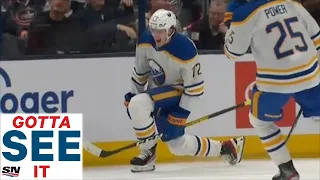 GOTTA SEE IT: Sabres' Tage Thompson Scores FOUR First-Period Goals vs. Blue Jackets