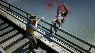 Red Dead Redemption 2 4K 60FPS - Funny & Brutal Moments Vol. 143 (Euphoria Ragdolls)