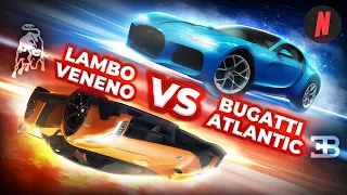 КТО КРУЧЕ? LAMBORGHINI VENENO VS BUGATTI ATLANTIC