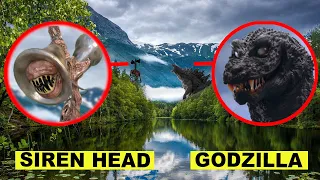 DROHNE überwacht SIREN HEAD vs GODZILLA in verlassenen WALD!! | KAMBERG TV