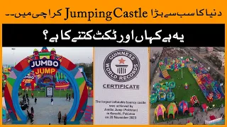 World's largest bouncing castle opened in Karachi | Jumbo Jump | World's Biggest Bouncing Castle