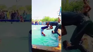 Prank went wrong in swimming pool ✋😂#shorts #tiktok