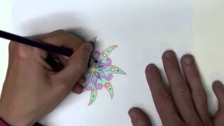 Drawing a Mandala #3 (Sounds Only - No Speaking) for ASMR, Relaxation & Sleep