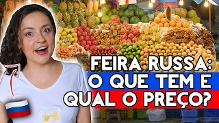 PASSEIO CURIOSO EM UMA FEIRA RUSSA REAL COM PREÇOS  💰