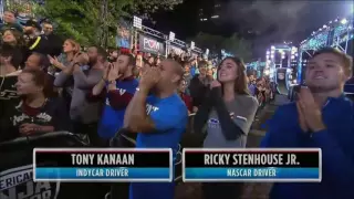 Josef Newgarden in American Ninja Warrior Indianapolis 2016