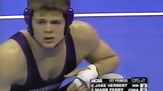 2006 NCAA Wrestling semi-finals Mark Perry Iowa Wrestling vs Jake Herbert Northwestern - 174