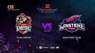 Team Empire vs Winstrike Team, TI9 Qualifiers CIS, bo3, game 2 [follow4ce  & lexruhub]