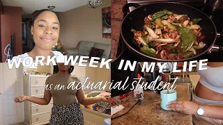 WORK WEEK IN MY LIFE as an ACTUARY (intern) | ft. studying for Exam P, morning routine and H&M haul