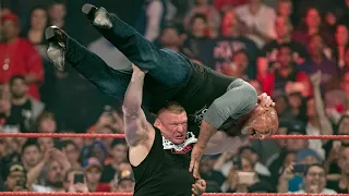 Brock Lesnar F-5s Goldberg before WrestleMania: On this day in 2018