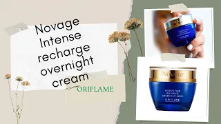 Oriflame NovAge Intense Recharge Overnight Mask review/how to use/ Effective skin care/bestmask