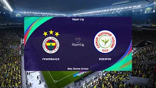 PES 2021 | Fenerbahce vs Rizespor - Turkey Super Lig | 30/01/2021 | 1080p 60FPS