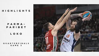 PARMA-PARIBET vs Lokomotiv Kuban Highlights Quarterfinals Game 3 | Season 2021-22