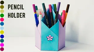 Pencil holder | Hexagonal Pen Holder |Как сделать подставку для карандашей