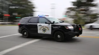 Fast California Highway Patrol Units Respond “Code 3” to Traffic Collision