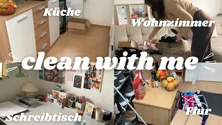 Clean With Me: Ordnung in der Wohnung schaffen, Küche +Schreibtisch aufräumen | Februar Vlog deutsch