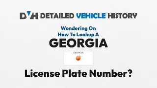 How To Lookup Georgia License Plate Number | GA License Plate Search