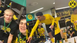 Borussia Dortmund Locker Room Celebrations After Winning The DFB Pokal