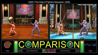 2D vs 3D - The King of Fighters Neowave (Dreamcast vs PlayStation 2) Side by Side Comparison