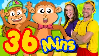 Five Little Monkeys and More! Kids Songs Collection Compilation | Bounce Patrol