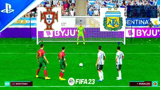 FIFA 23 / ARGENTINA VS PORTUGAL / FIFA WORLD CUP FINAL /PENALTY SHOOTUOT / MESSI VS RONALDO [4K]PS5