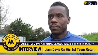 Official TUFC TV | Liam Davis on his return to the first team 19/10/17