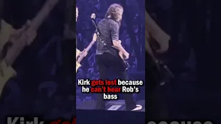 KIRK HAMMETT GETS ANGRY WITH HIS GUITAR TECH LIVE (2023) #METALLICA #shorts