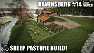 Building A Sheep Pasture, Buying Sheep & Forestry Work Ravensberg #14 Farming Simulator 19 Timelapse