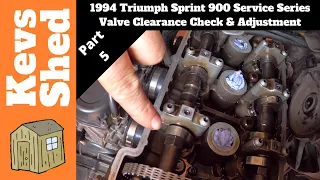 1994 Triumph Sprint 900 Service Series - Part Five - Valve Clearance Check & Adjustment