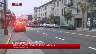 1 injured after fire breaks out at San Francisco hotel