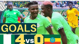 Olympic Qualifier: Super Falcons of Nigeria vs Ethiopia 4:0  GOALS AND HIGHLIGHTS