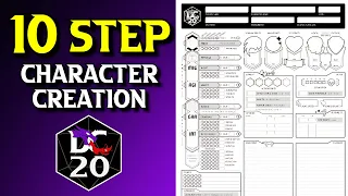 10 Step Character Creation Walkthrough | Character Sheet DC20 Quick Guide