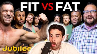 Is Being Fat A Choice? Fit Men vs Fat Men | HasanAbi reacts to Jubilee