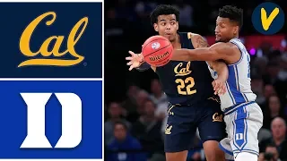 2019 College Basketball #1 Duke vs Cal Highlights