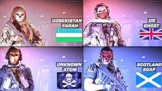 ALL Warzone 2.0 Operators Nationality Intro Animation